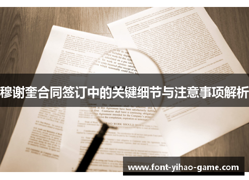 穆谢奎合同签订中的关键细节与注意事项解析